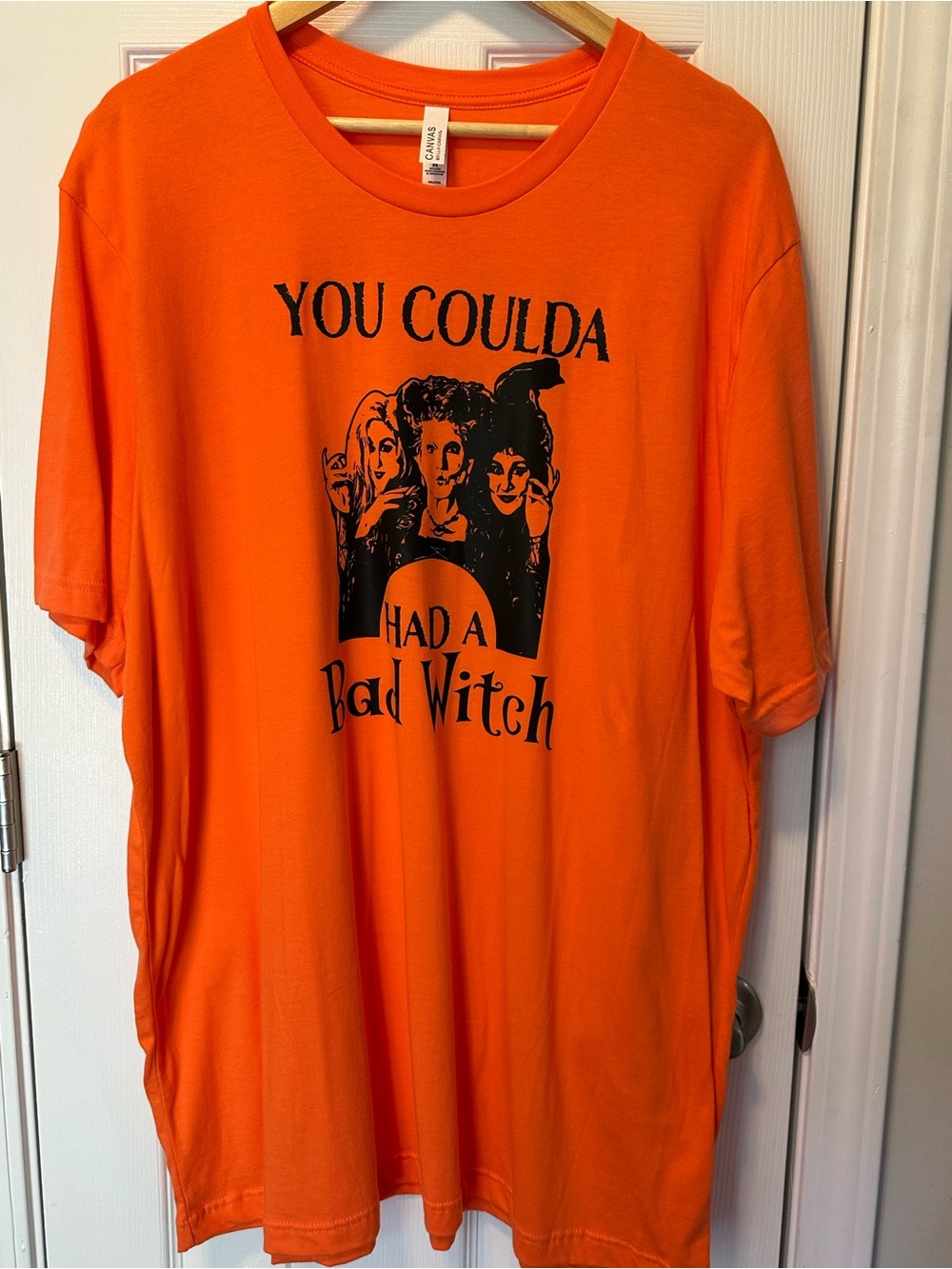 Bella Canvas Orange Halloween Graphic Tee - "You Coulda Had a Bad Witch"